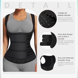 NWT- FeelinGirl- Waist Trainers Vest- Cincher Corset